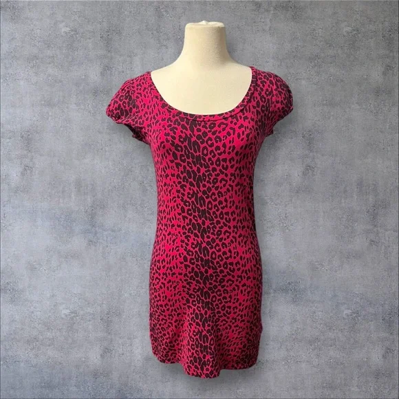 Pink Cheetah Print Dress - Picture 5 of 6